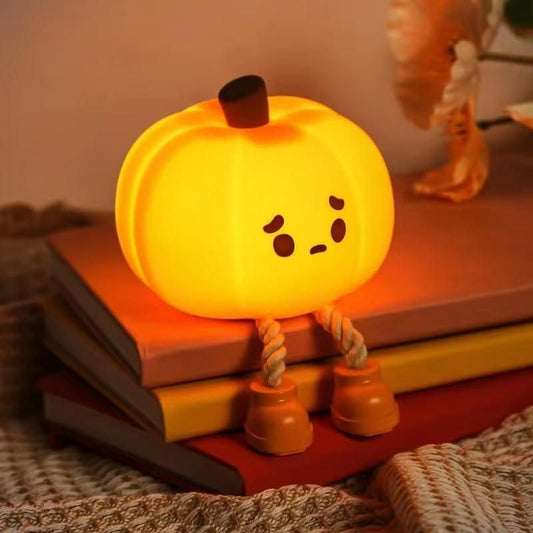 Sad Pumpkin Silicone Lamp